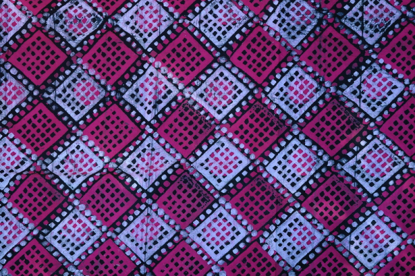 Afrikanischer Stoff - Afrika Batik in Pink / Lila